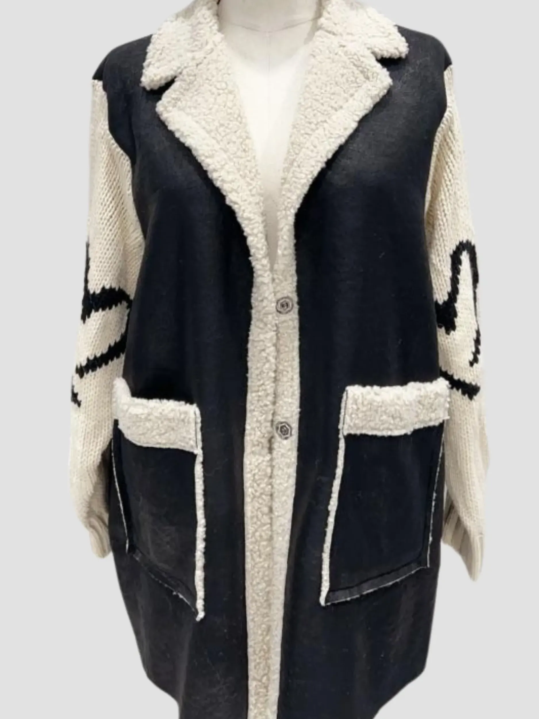 Outlet HippieChic Veste Bi-Matière du 42 au 48