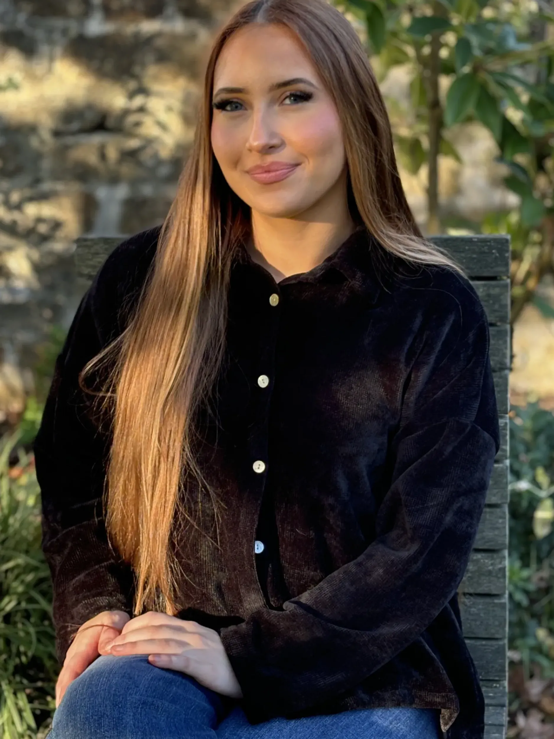 Online HippieChic Veste Bouclette Boutonné