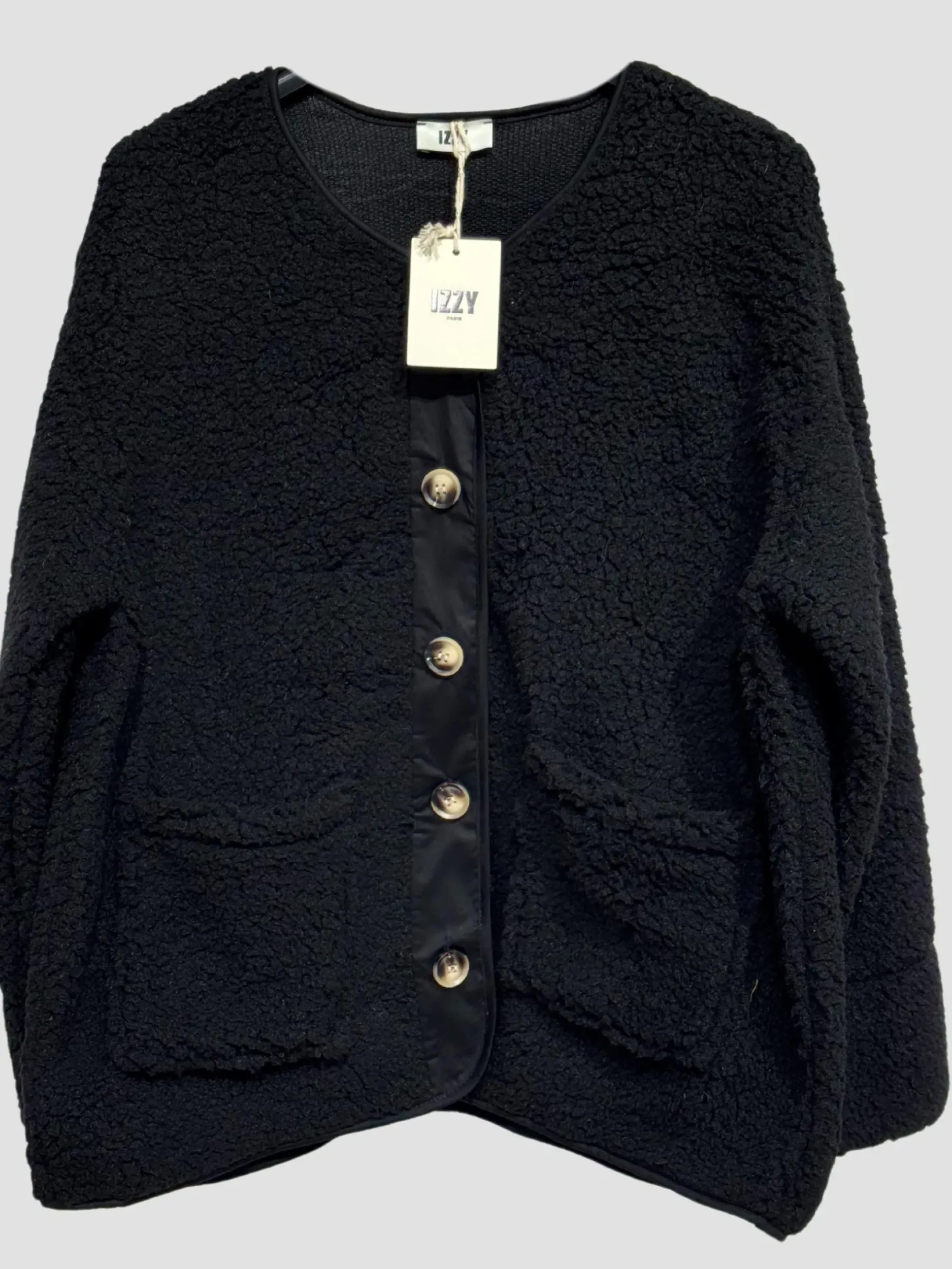 Online HippieChic Veste Bouclette Boutonné