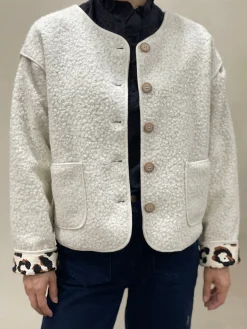 Cheap HippieChic Veste Bouclette Revers Léo
