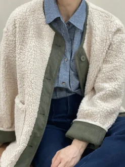 Hot HippieChic Veste Bouclette Unie