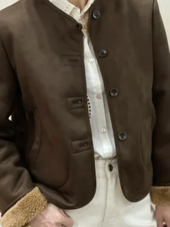 Online HippieChic Veste Boutonnée Réversible