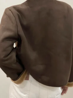 Online HippieChic Veste Boutonnée Réversible