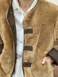 Online HippieChic Veste Boutonnée Réversible