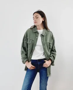 Discount HippieChic Veste Brodée Smile