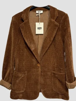 Best HippieChic veste en velours katell Marine