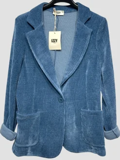 Best HippieChic veste en velours katell Marine