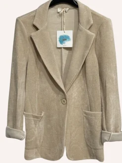 Best HippieChic veste en velours katell Marine