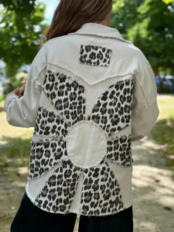 Sale HippieChic Veste Fleurs Léo