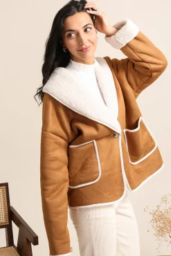 New HippieChic Veste Imitation Peau de Mouton