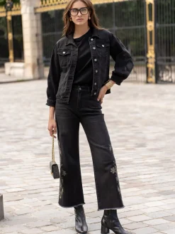 Cheap HippieChic Veste Manches Brodées