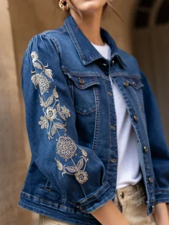 Cheap HippieChic Veste Manches Brodées