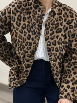 Outlet HippieChic Veste Matelassée Léopard