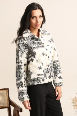 Cheap HippieChic Veste Moumoute Intérieur Suédine