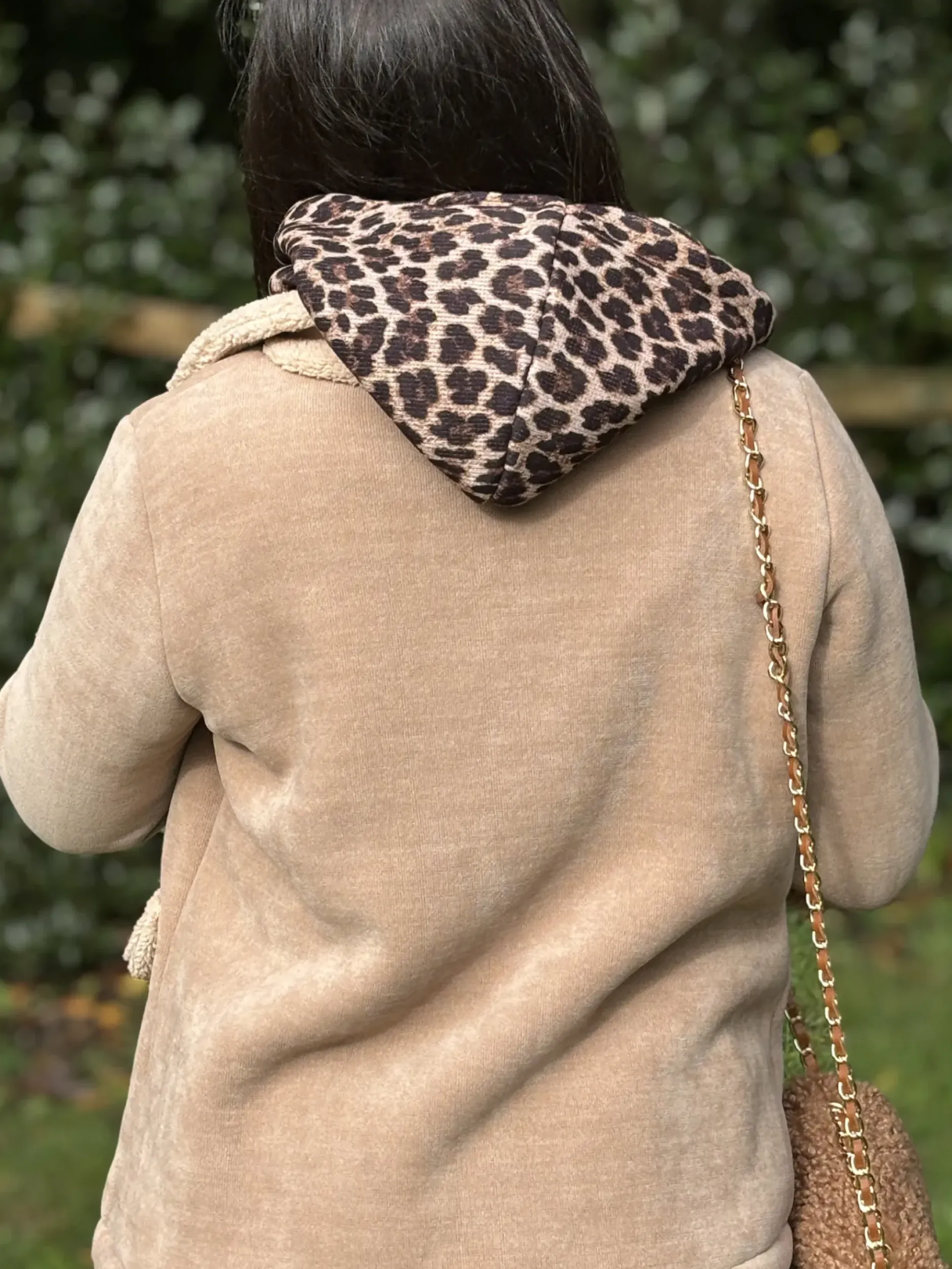 Sale HippieChic Veste Polaire Capuche Léopard