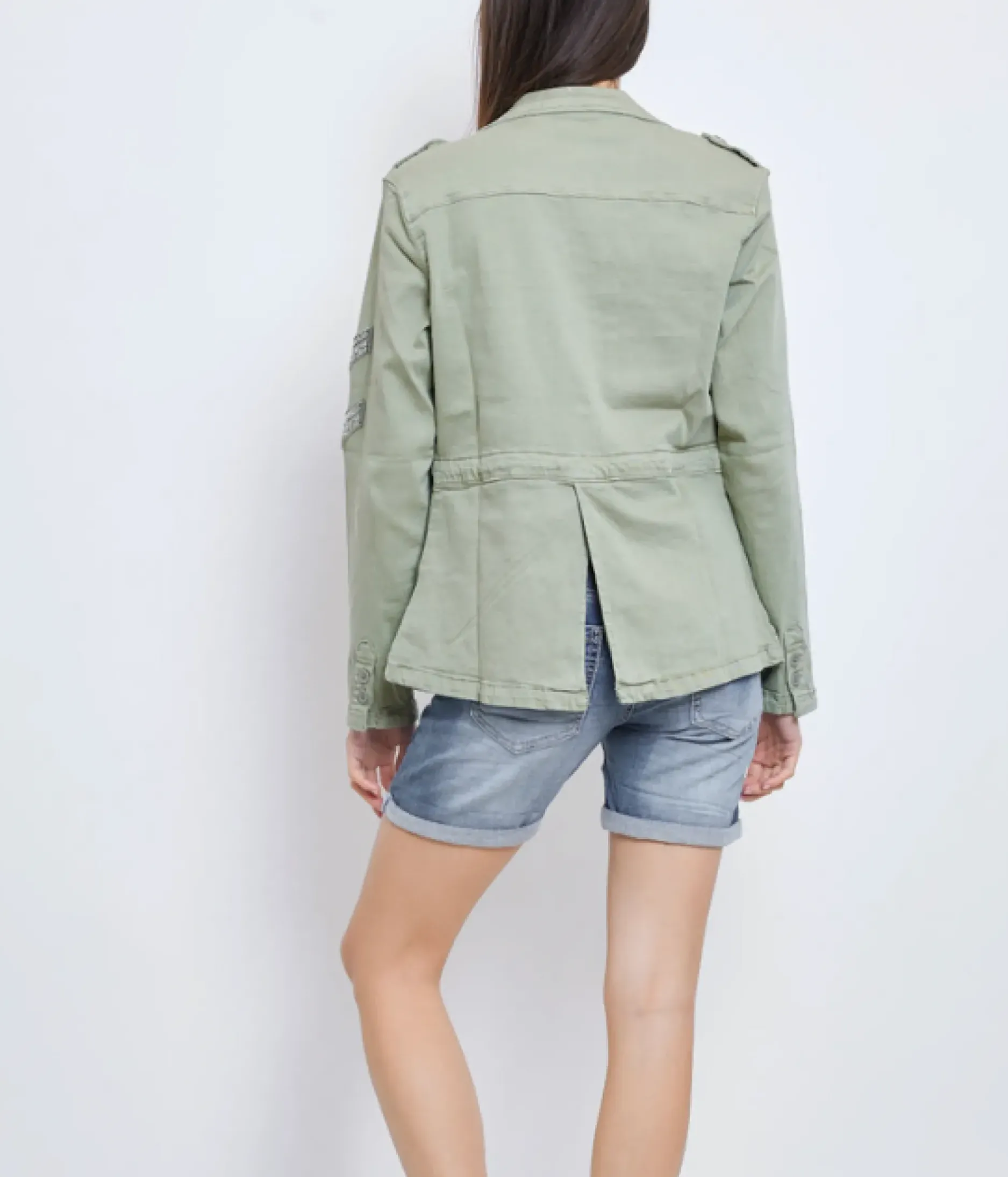 Sale HippieChic Veste Saharienne Kaki