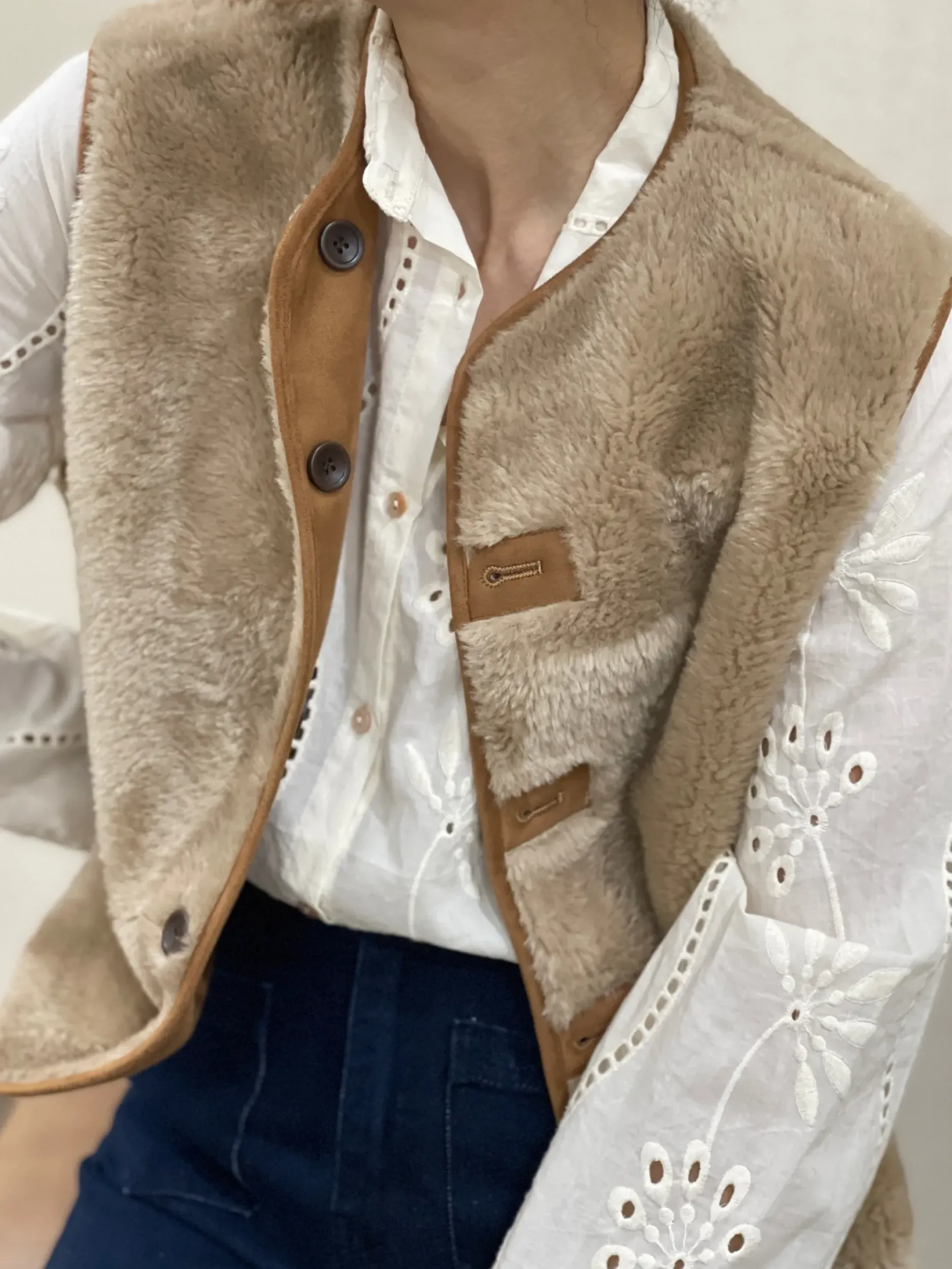 Best Sale HippieChic Veste sans Manches Réversible