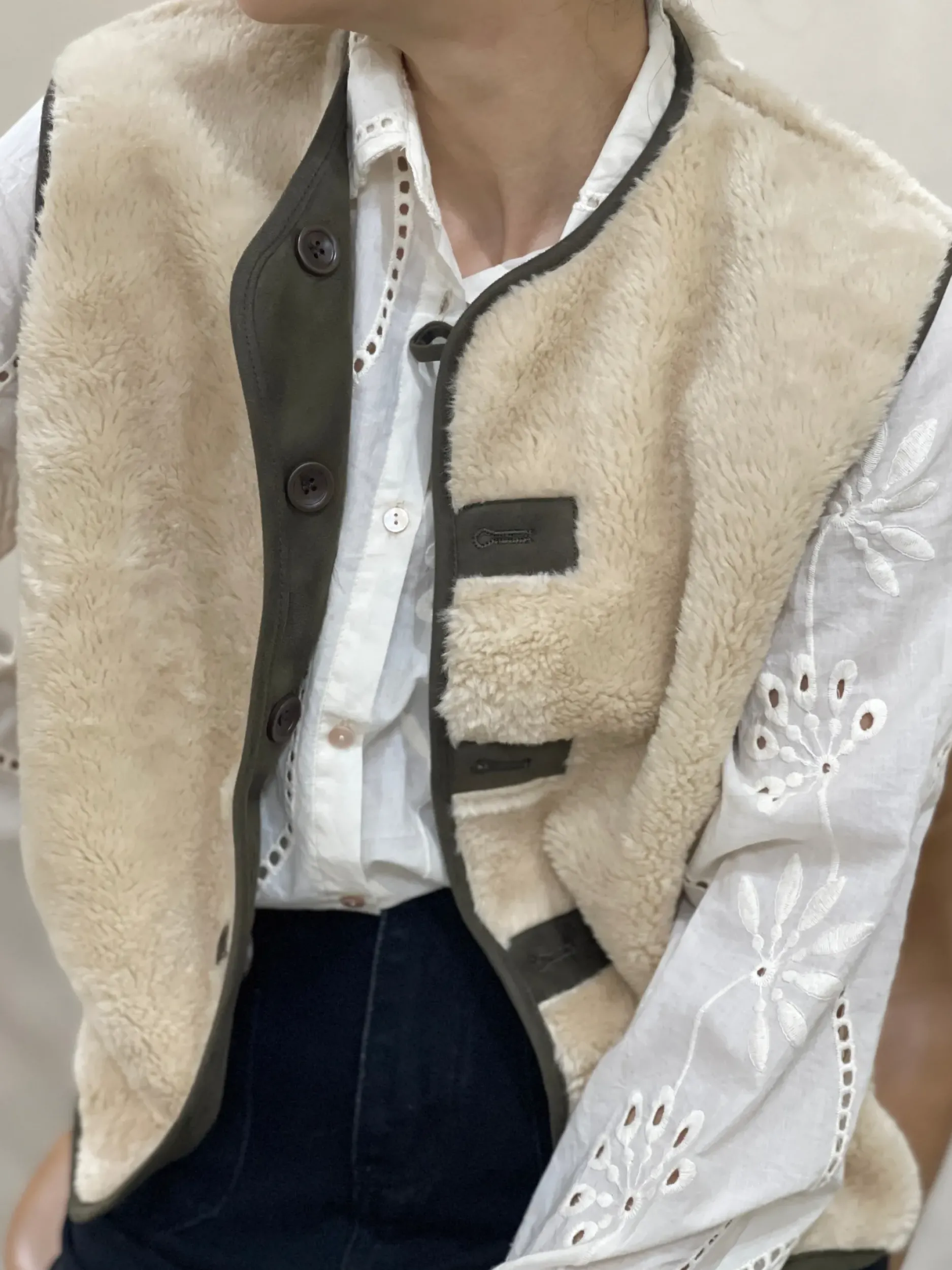 Best Sale HippieChic Veste sans Manches Réversible